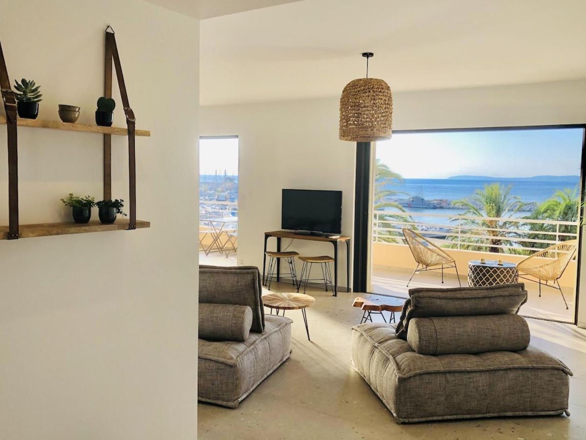 Appartement T3 Lumineux Traversant Totalement Neuf En Face De La Plage Front De Mer Vue Sur Les Iles Vue Mer Panoramique Assuree Residence De La Plage Centre Ville Du Lavandou 3Eme Etage Avec Ascenseur Appartement T3 Le Lavandou Exteriér fotografie