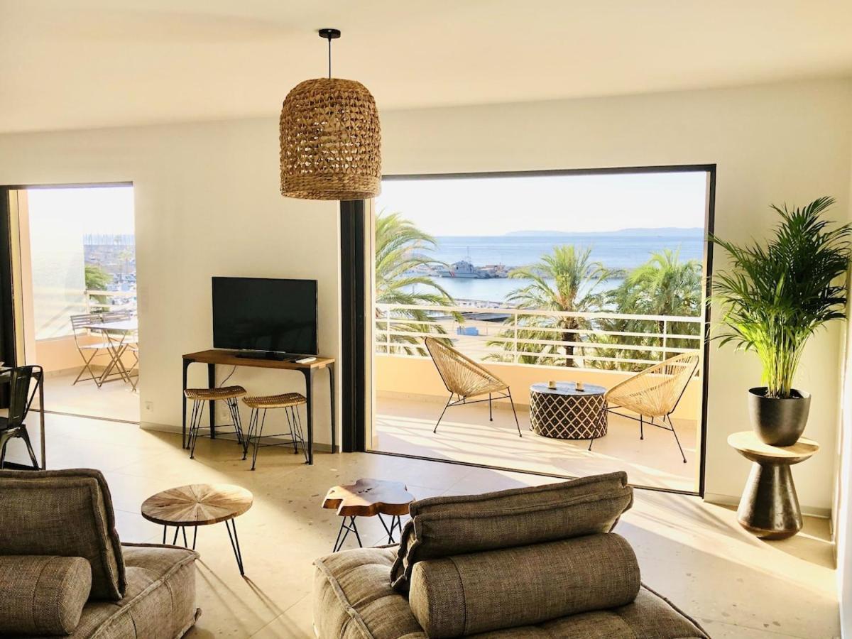 Appartement T3 Lumineux Traversant Totalement Neuf En Face De La Plage Front De Mer Vue Sur Les Iles Vue Mer Panoramique Assuree Residence De La Plage Centre Ville Du Lavandou 3Eme Etage Avec Ascenseur Appartement T3 Le Lavandou Exteriér fotografie