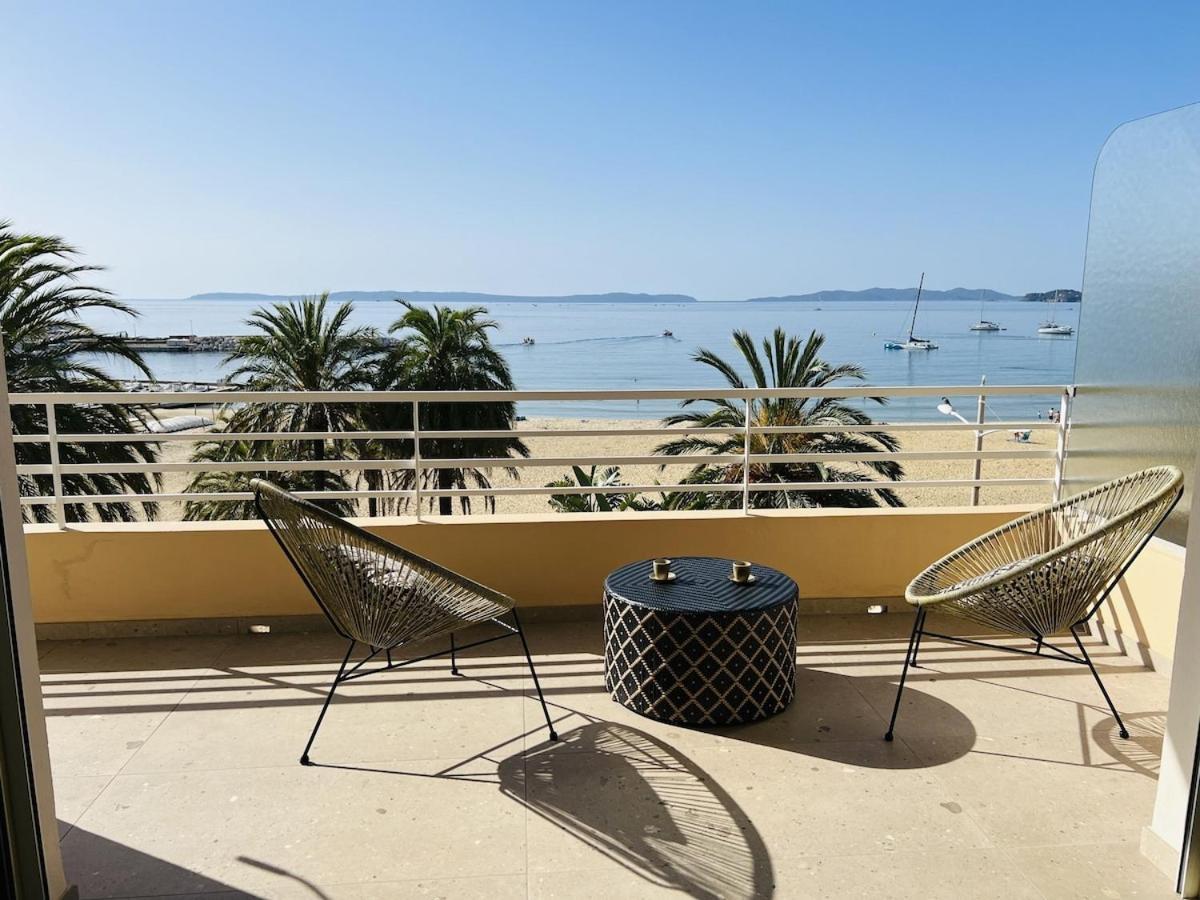 Appartement T3 Lumineux Traversant Totalement Neuf En Face De La Plage Front De Mer Vue Sur Les Iles Vue Mer Panoramique Assuree Residence De La Plage Centre Ville Du Lavandou 3Eme Etage Avec Ascenseur Appartement T3 Le Lavandou Exteriér fotografie