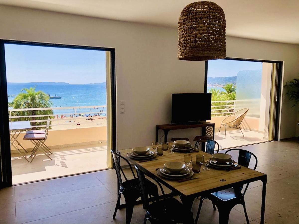 Appartement T3 Lumineux Traversant Totalement Neuf En Face De La Plage Front De Mer Vue Sur Les Iles Vue Mer Panoramique Assuree Residence De La Plage Centre Ville Du Lavandou 3Eme Etage Avec Ascenseur Appartement T3 Le Lavandou Exteriér fotografie